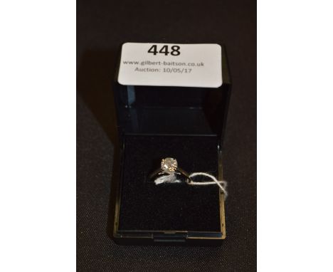 18cT White Gold Dress Ring Set with a 1.11cT Diamond 