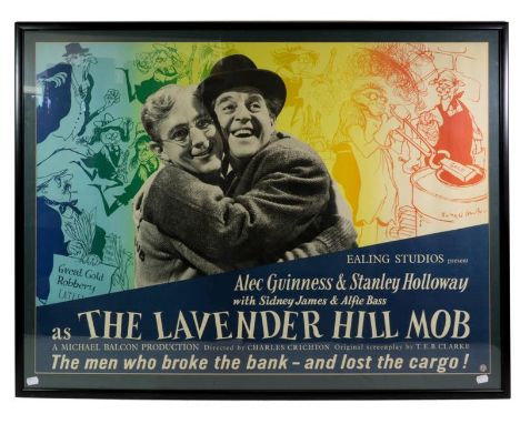 The Lavender Hill Mob (1951) Film Poster 'The Men Who Broke The Bank - And Lost The Cargo!' starring Alec Guinness and Stanle