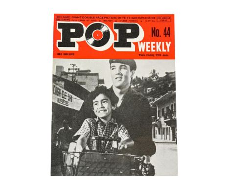Pop Weekly No.44 29th June 1963 Autographed By The Rolling Stones five signatures: Mick Jagger, Brian Jones, Keith Richards, 
