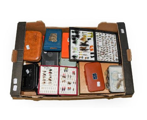 A Collection Of Various Fly Boxes by various makers including Hardy, Fox Box, Shakespeare, Wickham and Devlin. (28)