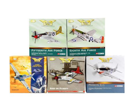 Corgi Aviation Archive 1:72 Scale P51 Mustang Group US32215 Creamer's Dream, AA32208 Gentleman Jim and US32214 Shu-Shu Chuck-