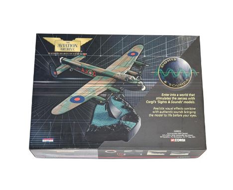 Corgi Aviation Archive Sights &amp; Sounds AA32612 1:72 Scale Avro Lancaster MkIII Wing Commander Guy Gibson 617 Squadron The