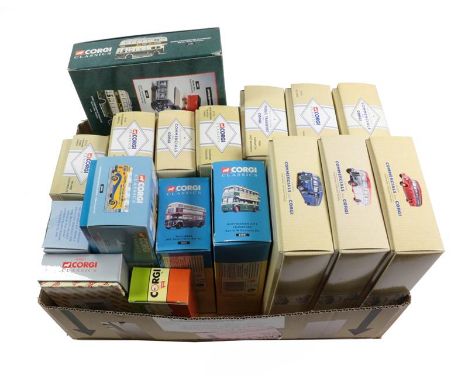 Corgi Classics A Collection Of Various Buses including 97105 Bedford OB Felix, 97193 AEC Regal R W Carney, 97194 AEC Regal Th