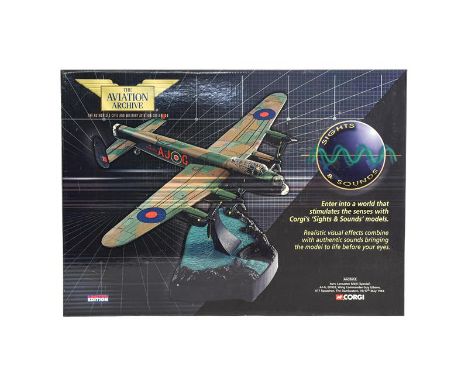 Corgi Aviation Archive Sights &amp; Sounds AA32612 1:72 Scale Avro Lancaster MkIII Wing Commander Guy Gibson 617 Squadron The