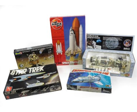 Space Related Kits Airfix 1:144 Scale Space Shuttle, Revell 1:48 Apollo Lunar Module Eagle, Revell Enterprise &amp; Space Lab