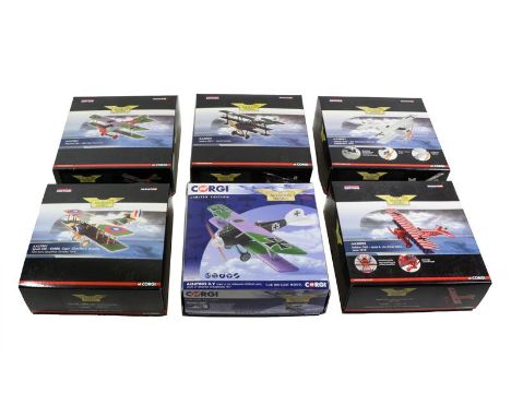 Corgi Aviation Archive 1:48 Scale WWI Group AA37901 Spad XIII, AA38902 Fokker DVII, AA37807 Albatross DV, AA37804 Albatross D