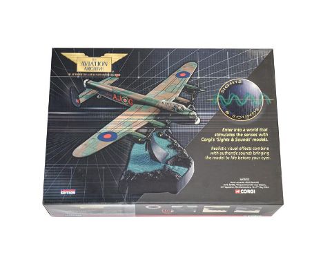 Corgi Aviation Archive Sights &amp; Sounds AA32612 1:72 Scale Avro Lancaster MkIII Wing Commander Guy Gibson 617 Squadron The