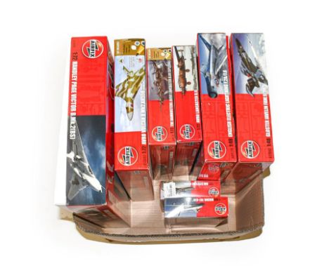 Airfix 1:72 Scale Kits Handley Page Victor BMk2(BS), Avro Vulcan B Mk2, The Dambusters, BAe Systems Hawk and Avro Lancaster; 