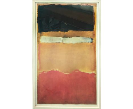 AFTER MARK ROTHKO, Untitled, depicting an abstract image, modern art print, framed, 120cm x 65cm. 