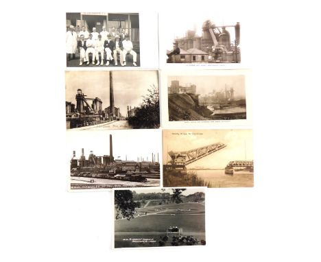 Various 20thC Scunthorpe North Lincolnshire postcards, Scunthorpe Cricket Team portrait, various Frodingham Iron works and Ke