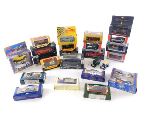 Various boxed diecast vehicles, Cararama boxed car, 4cm high, others, Alfa Romeo, Ferrari F-50, BMW X5, etc. (a quantity, mai