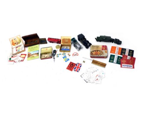 Various Diecast vehicles, tins etc a Dinky Supertoys Leyland Octopus ESSO Petrolium Company tanker in red with white and blue