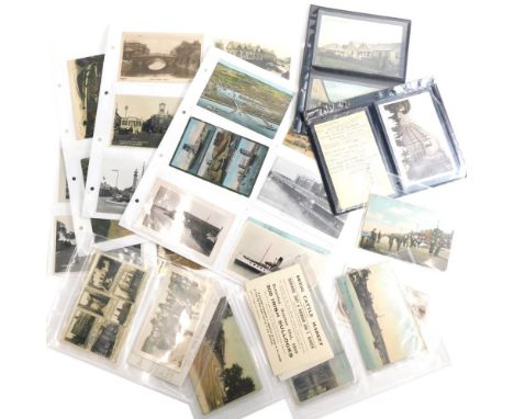 Various 20thC North Lincolnshire postcards, Immingham and others, street scenes, Kings Road and others, New Holland Humber Ba