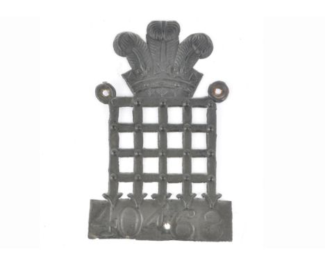 Westminster Insurance Office,   1717-1906,  Westminster, UK, Policy No. 40468, A-5A(ii)-TI,  W-5C(i),  B-P139,  Tinned Iron, 