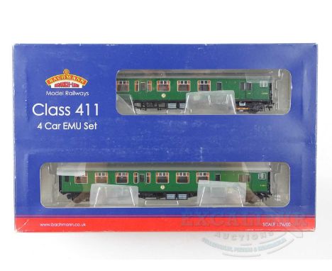 A BACHMANN OO gauge 31-426 4CEP EMU in BR(S) green livery - VG in G/VG box