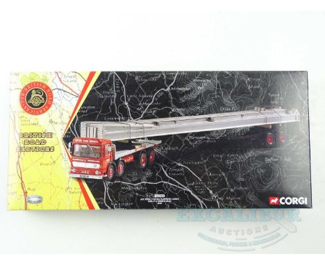 A CORGI 1:50 Scale CC10302 British Road Services series 8-wheel lorry with dolly and girder load - VG/E in VG box