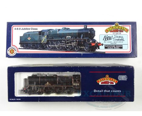 A pair of BACHMANN OO gauge LMS steam locomotives comprising a Jubilee class 'Impregnable' in maroon (incorrect box) and a Ro