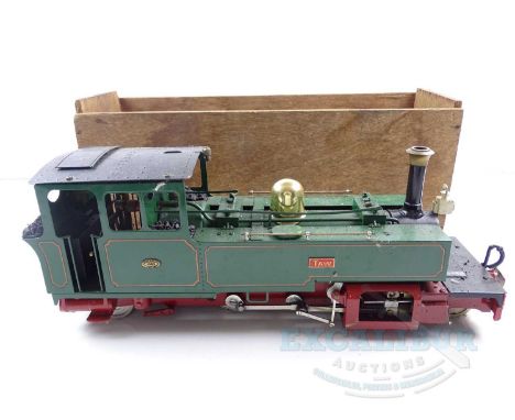 A ROUNDHOUSE 32mm scale gas powered live steam narrow gauge Lynton &amp; Barnstaple 2-6-2T steam locomotive in green livery '