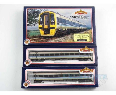 A BACHMANN OO gauge 31-500 class 158 two car DMU in original Regional Railways livery - VG/E in VG box