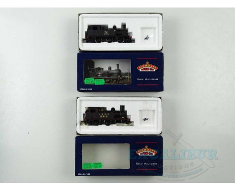 A pair of BACHMANN OO gauge class J72 steam tank locomotives comprising examples in BR black and LNER black - G/VG in G/VG bo