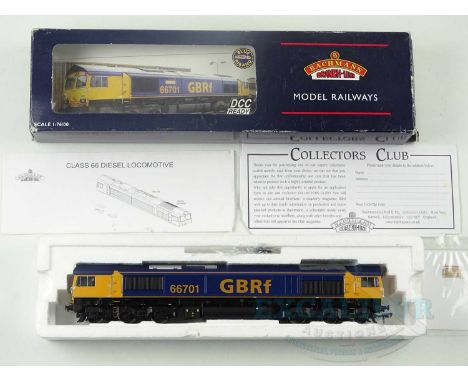 A BACHMANN OO gauge 32-727 class 66 diesel locomotive in GBRF livery 'Whitemoor' - VG in G/VG box