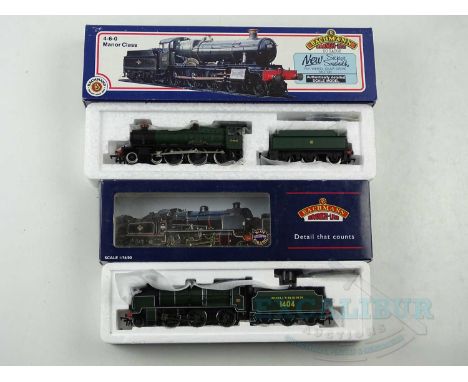 A pair of BACHMANN OO gauge steam locomotives comprising a Manor class 'Torquay Manor' in GWR green and an N class in Souther