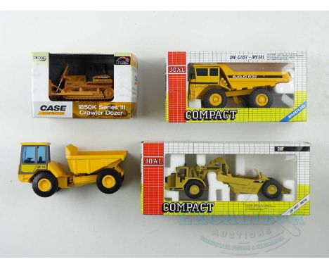 A group of ERTL and JOAL 1:50 scale construction equipment as lotted - VG/E in G/VG boxes (one unboxed) (4)