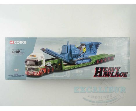 A CORGI Heavy Haulage 1:50 Scale CC12002 Cadzow Heavy Haulage set with crusher load - VG/E in G/VG box