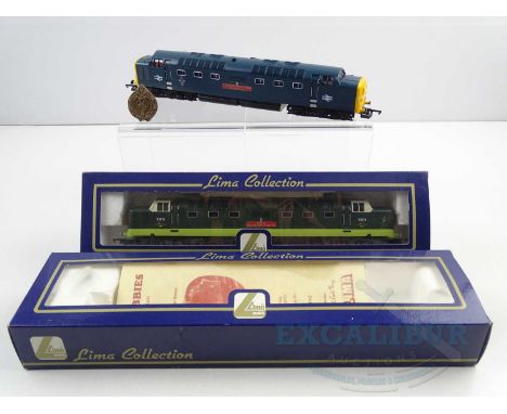 A pair of LIMA OO gauge limited edition class 55 Deltic diesel locomotives comprising 'Argyll &amp; Sutherland Highlander' in