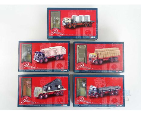 A group of CORGI 1:50 scale rigid lorries from the Passage of Time series - VG/E in G/VG boxes (5)