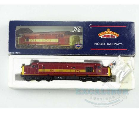 A BACHMANN OO gauge 32-381 class 37 diesel locomotive in EWS livery 'Ty Hafan' - VG in G/VG box