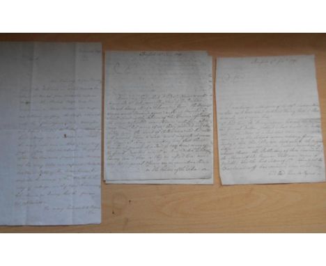 PENINSULAR WAR LETTER  a letter from Juan de Tapia (Colonel in guerilla army during Spanish War of Independence) to Commodore