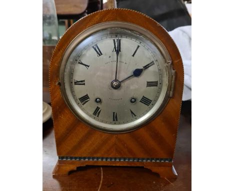 Another mahogany inlaid mantle clock 