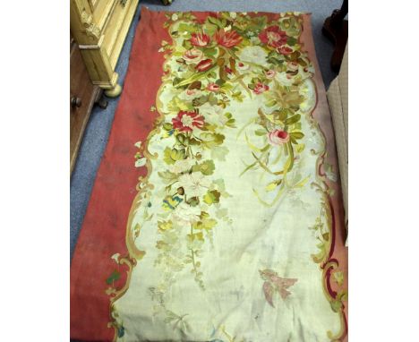 A pair of Aubusson style curtains