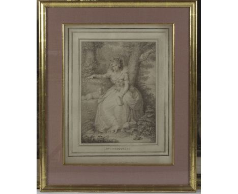 R Cosway after John Condé/Mrs Fitzherbert/stipple engraving, sheet 40.5cm x 32cm/and two other engravings
