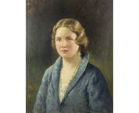 Bernard Johann De Hoog (Dutch 1866-1943)/Portrait of Young Princess Juliana/signed/oil on canvas, 61cm x 49cm