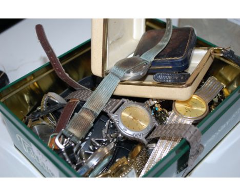 A collection of 20th century assorted vintage and costume ladies and gentlemans wristwatches to include Ingersoll, Rotary, Se