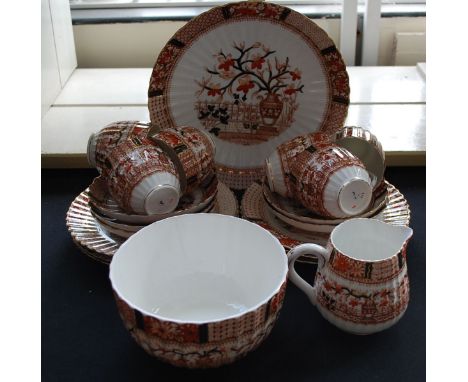 A mid century Radford china tea service, comprising of cups, saucers, plates etc. 