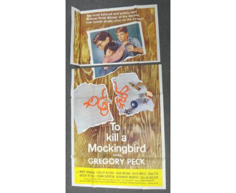 A Vintage film poster 'To Kill a Mocking Bird', Universal Pictures, 1968 three sheet coloured lithograph, 202cm x 104cm. 