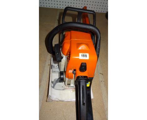 A Sthil MS170 chainsaw. 