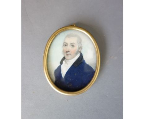 Irish School, circa 1795, in the manner of Charles Robertson (c. 1760-1821), an Irish portrait miniature on ivory of William 