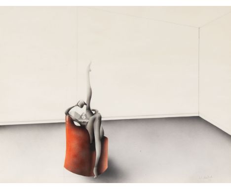 Paul Wunderlich1927 Eberswalde - 2010 Saint-Pierre-de-Vassols - "Acrobatic" - Gouache und Graphit/Papier. 65 x 86 cm (Passepa