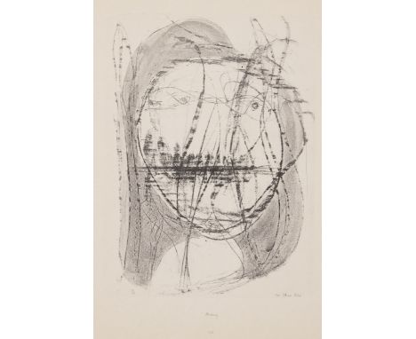 Gerhard Altenbourg1926 Rödichen - 1989 Meißen - "Etwa: Johannes Mohnd" - Lithografie/Papier. 39/100. 48 x 35,5 cm, 64,3 x 49,