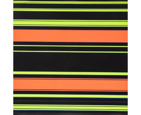 Günter Fruhtrunk1923 München - 1982 München - Streifenformation - Farbserigrafie/Karton. 29/150. 60 x 60 cm (Druck- und Blatt