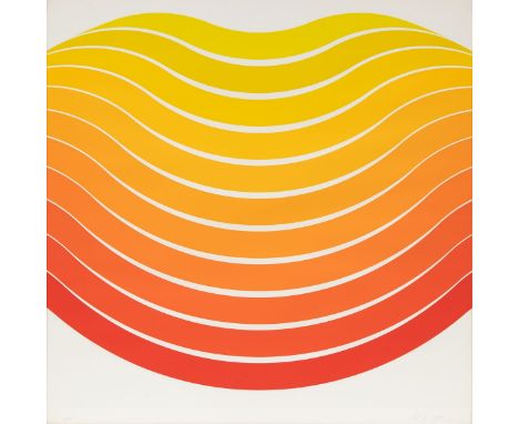 Herbert Oehm1935 Ulm - Ohne Titel - Farbserigrafie/Papier. 14/175. 72 x 72 cm (Druck- und Blattmaß). Sign. r. u.: h. oehm. Tr