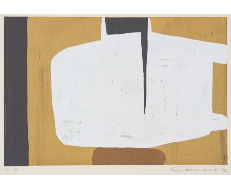 Alexander Camaro1901 Breslau - 1992 Berlin - Ohne Titel - Farbserigrafie/Papier. h. c. 37,3 x 56 cm, 45 x 64,8 cm. Sign. und 