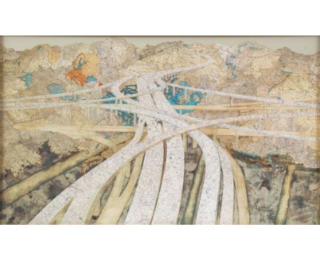 Matthew Cusick1970 New York - "Course of Empire" (Mixmaster 2) - Lambda Color Print. 8/100. 50 x 83 cm. Auf Etikett der Editi