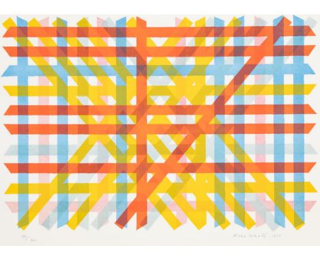 Piero Dorazio1927 Rom - 2005 Perugia - Ohne Titel (1965) - Farblithografie/Papier. 53/300. 43,5 x 63 cm, 56 x 75,5 cm. Sign. 
