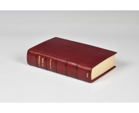 Fine binding - Forster (E.M.) A Passage to India, 1st ed., pub. London, Edward Arnold &amp; Co., 1924, full gilt-lined red mo