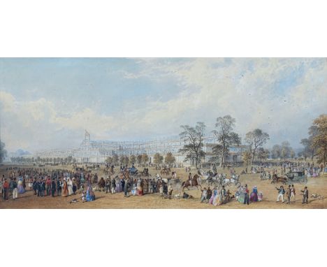 Charles Frederick Buckley (British, 1812-1869) The Great Exhibition, Crystal Palace, London, 1851pencil, grey ink and waterco